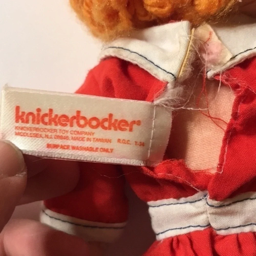 Little Orphan‎ Annie Doll With Pocket On Red Dress Knickerbocker 9